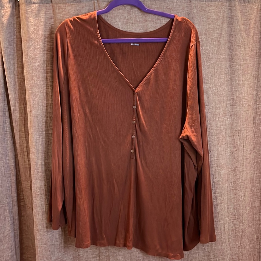Ava & Viv Ribbed Henley